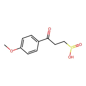 3-(4-Methoxyphenyl)-3-oxopropane-1-sulfinic acid structure