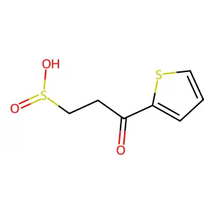 3-Oxo-3-thiophen-2-ylpropane-1-sulfinic acid structure