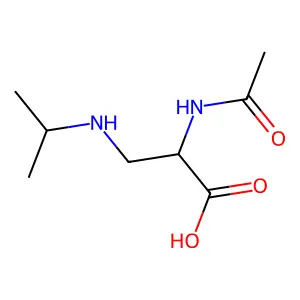 2-Acetamido-3-(propan-2-ylamino)propanoic acid structure