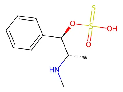 Thiosulfuric acid, S-(2-(methylamino)-1-phenylpropyl) ester, (R*,R*)-(+-)- structure