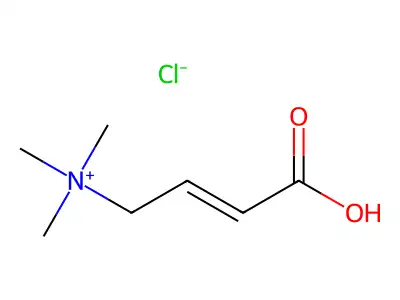 3-Carboxy-N,N,N-trimethylprop-2-en-1-aminium chloride structure