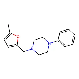 1-[(5-Methylfuran-2-yl)methyl]-4-phenylpiperazine structure