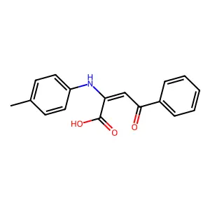 2-Butenoic acid, 2-[(4-methylphenyl)amino]-4-oxo-4-phenyl- structure