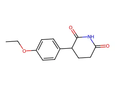 2,6-Piperidinedione, 3-(4-ethoxyphenyl)- structure