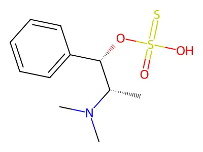 Thiosulfuric acid, S-(2-(dimethylamino)-1-phenylpropyl) ester, (R-(R*,S*))- structure