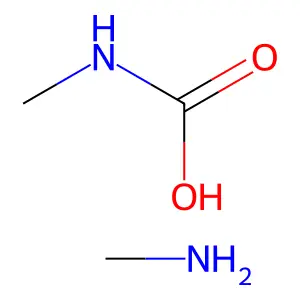 Methanamine; methylcarbamic acid structure