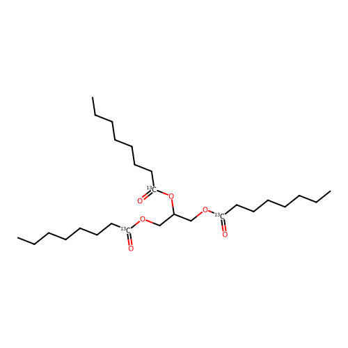Trioctanoin-carboxyls-13C3 structure
