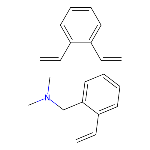 Benzenemethanamine, ar-ethenyl-N,N-dimethyl-, polymer with diethenylbe nzene structure
