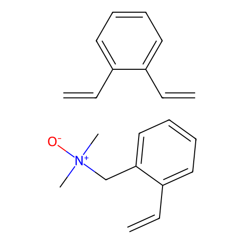 (2-Ethenylphenyl)-N,N-dimethylmethanamine N-oxide--1,2-diethenylbenzene (1/1) structure