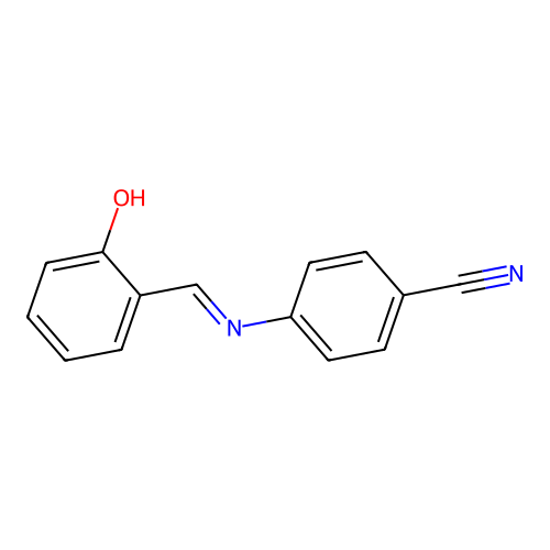 Alpha-(4-cyanophenylimino)-O-cresol structure