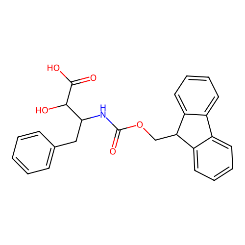 3-(9H-fluoren-9-ylmethoxycarbonylamino)-2-hydroxy-4-phenyl-butanoic Acid structure