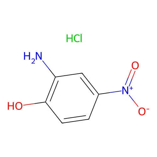Phenol, 2-amino-4-nitro-, hydrochloride structure