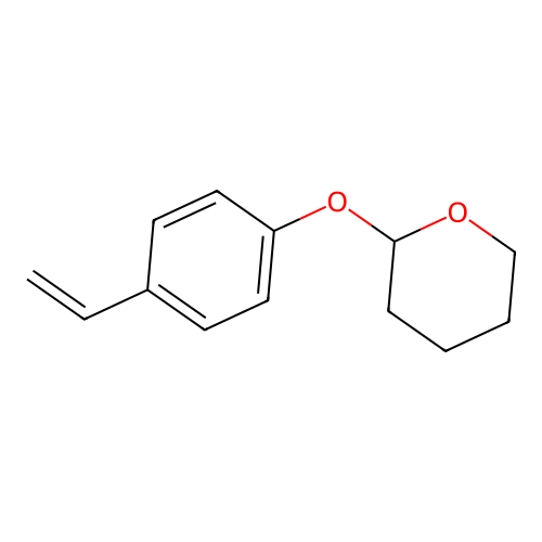 p-Tetrahydropyranyloxystyrene structure