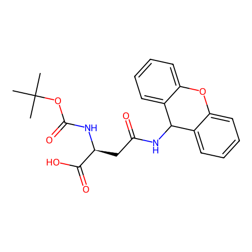 Boc-L-Asparagine(Xanthyl) structure