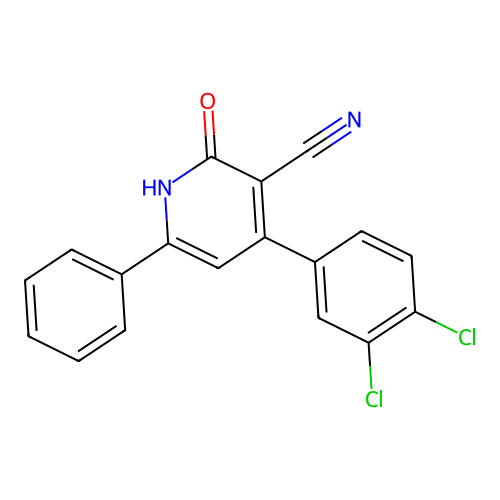 4-(3,4-Dichlorophenyl)-2-oxo-6-phenyl-1,2-dihydropyridine-3-carbonitrile structure