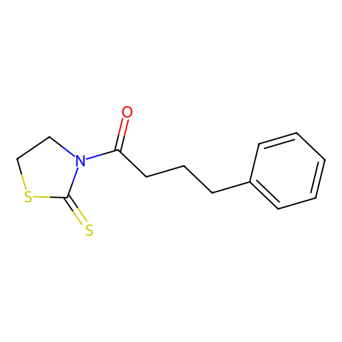 2-Thiazolidinethione, 3-(1-oxo-4-phenylbutyl)- structure