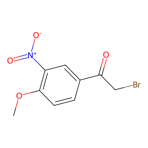 2-Bromo-1-(4-methoxy-3-nitrophenyl)ethanone structure