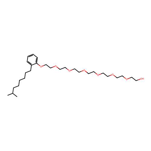 20-(Isononylphenoxy)-3,6,9,12,15,18-hexaoxaicosan-1-ol structure