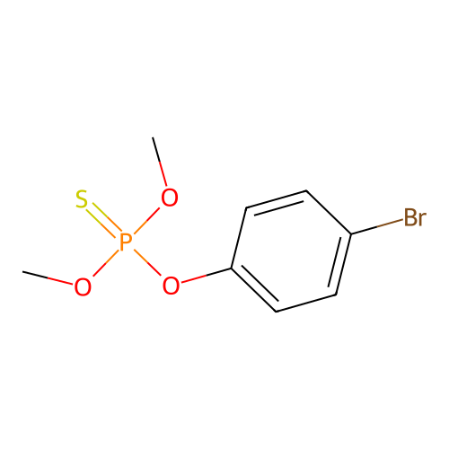 Phosphorothioic acid, O-(4-bromophenyl) O,O-dimethyl ester structure