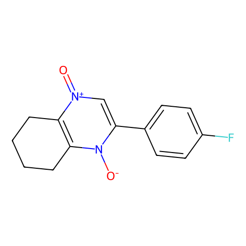 2-(4-Fluorophenyl)-5,6,7,8-tetrahydroquinoxaline 1,4-dioxide structure