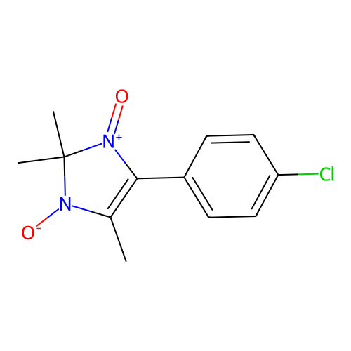 4-(4-chlorophenyl)-2,2,5-trimethyl-2H-imidazole 1,3-dioxide structure