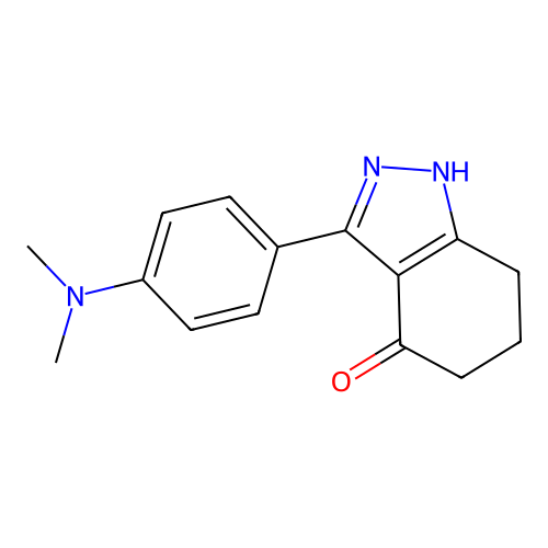 Indazol-4-one, 3-(4-dimethylaminophenyl)-1,5,6,7-tetrahydro- structure