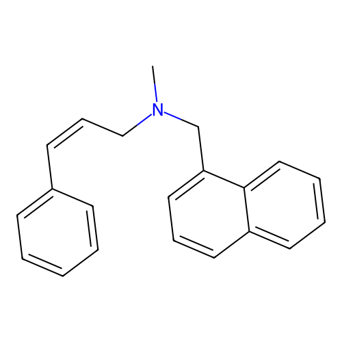 (Z)-N-methyl-N-(naphthalen-1-ylmethyl)-3-phenylprop-2-en-1-amine structure