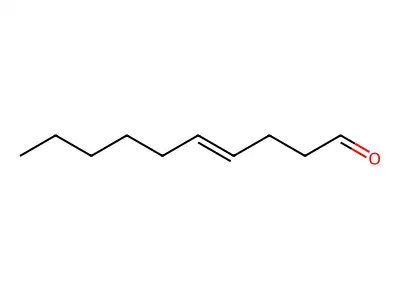 trans-4-Decen-1-al structure