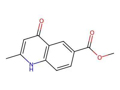 Methyl 4-hydroxy-2-methylquinoline-6-carboxylate structure