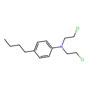 Benzeneamine, 4-butyl-N,N-bis(2-chloroethyl)- structure