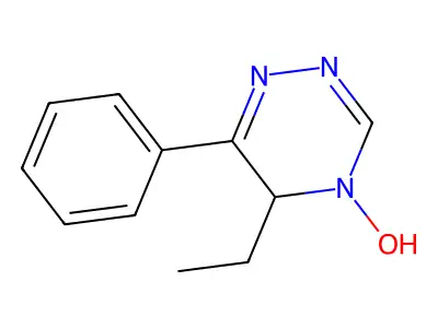 5-Ethyl-6-phenyl-1,2,4-triazin-4(5H)-ol structure