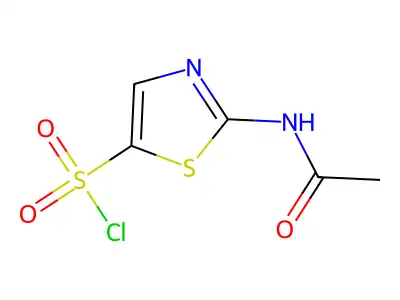 2-Acetamido-1,3-thiazole-5-sulfonyl chloride structure