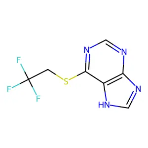 6-(2,2,2-trifluoroethylsulfanyl)-7H-purine structure