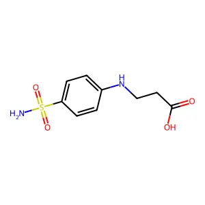 3-[(4-Sulfamoylphenyl)amino]propanoic acid structure