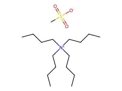 1-Butanaminium, N,N,N-tributyl-, methanesulfonate (1:1) structure