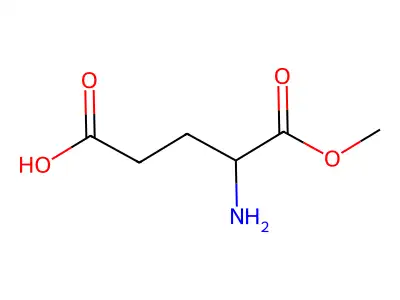 (4S)-4-amino-5-methoxy-5-oxopentanoic acid structure