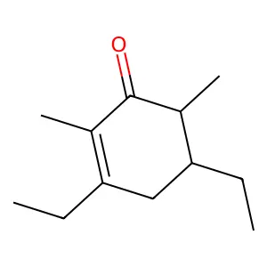 2-Cyclohexen-1-one, 3,5-diethyl-2,6-dimethyl- structure