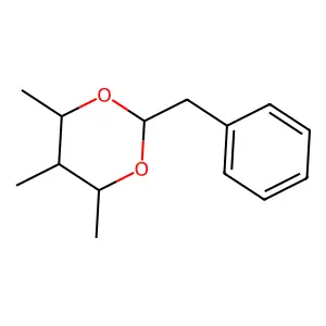1,3-Dioxane, 4,5,6-trimethyl-2-(phenylmethyl)- structure
