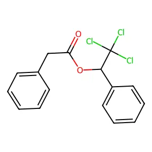 Benzeneacetic acid, 2,2,2-trichloro-1-phenylethyl ester structure