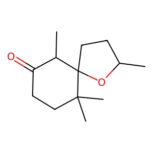 1-Oxaspiro[4.5]decan-7-one, 2,6,10,10-tetramethyl- structure