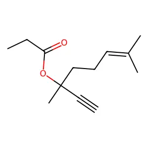 6-Octen-1-yn-3-ol, 3,7-dimethyl-, 3-propanoate structure