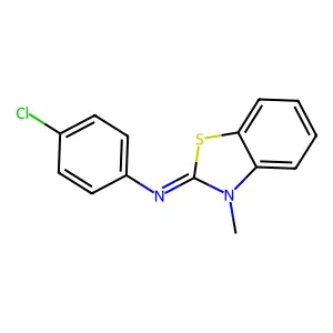 4-Chloro-N-(3-methyl-1,3-benzothiazol-2(3H)-ylidene)aniline structure