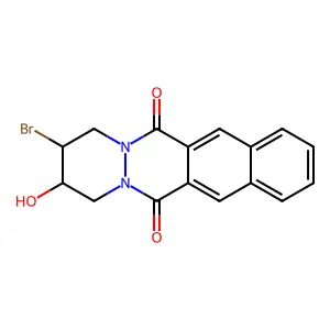 2-bromo-3-hydroxy-1,2,3,4-tetrahydro-benzo[g]pyridazino[1,2- structure