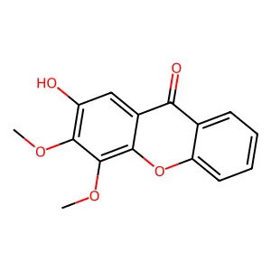 9H-Xanthen-9-one, 2-hydroxy-3,4-dimethoxy- structure