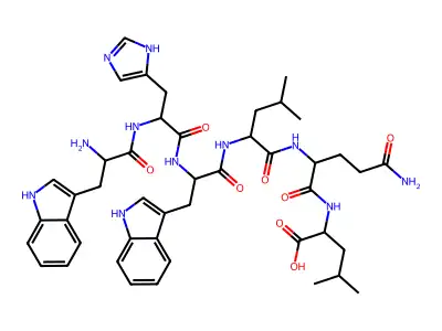 Trp-His-Trp-Leu-Gln-Leu structure
