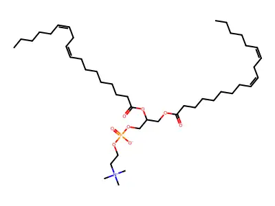 2,3-Bis(octadeca-9,12-dienoyloxy)propyl 2-(trimethylammonio)ethyl phosphate structure