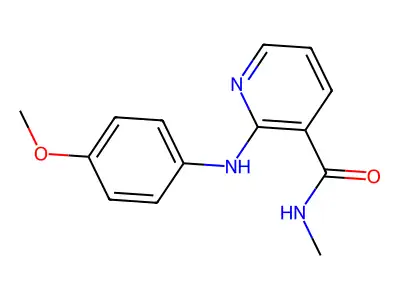 Nicotinamide, 2-(p-methoxyanilino)-N-methyl- structure