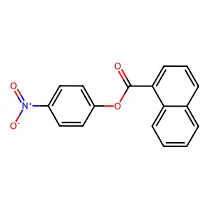 4-Nitrophenyl 1-naphthoate structure