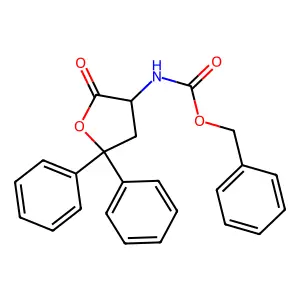 Benzyl (2-oxo-5,5-diphenyloxolan-3-yl)carbamate structure