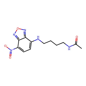Acetamide, N-(4-((7-nitro-4-benzofurazanyl)amino)butyl)- structure
